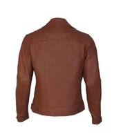 Ironwood Tan Biker Leather Jacket